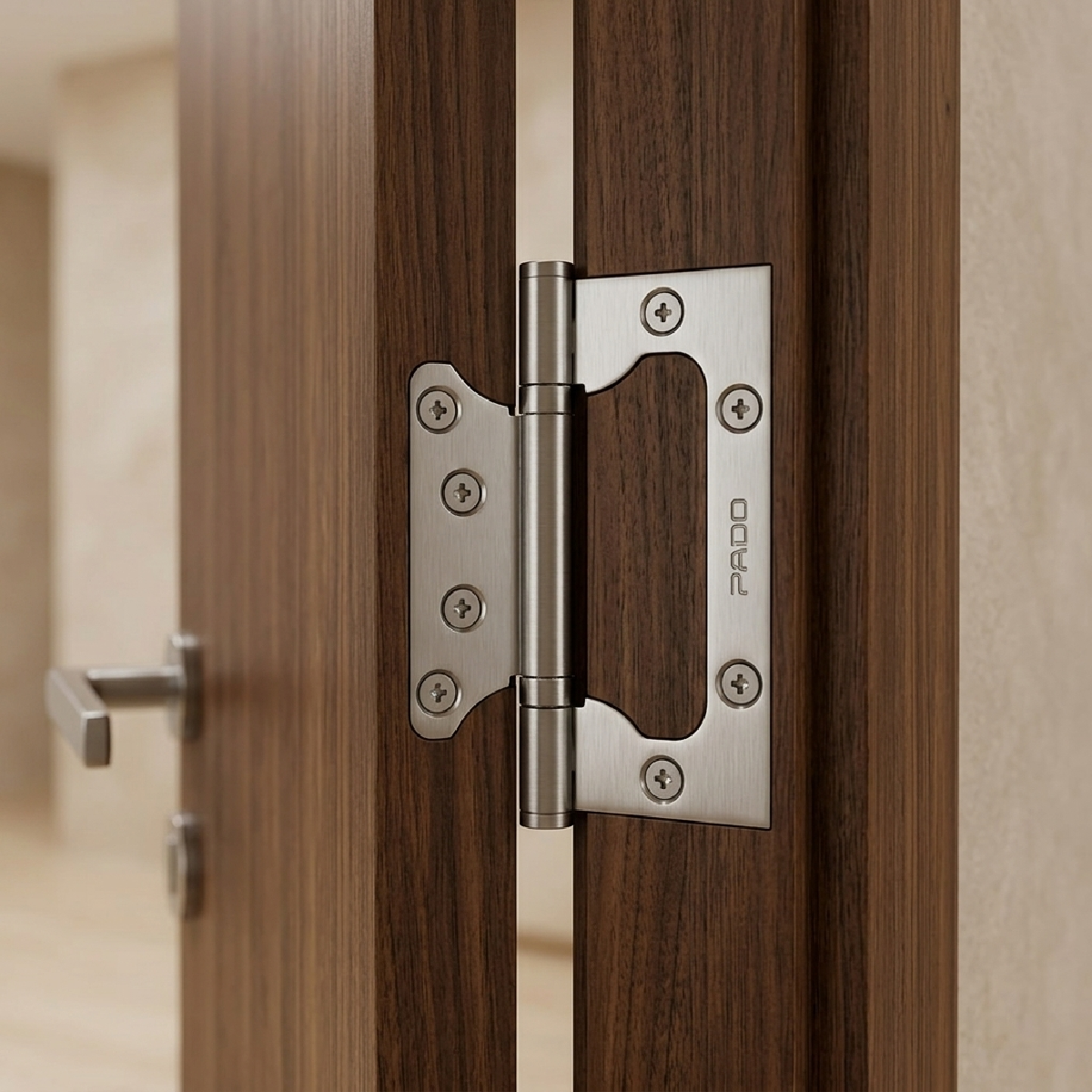 Dobradiça Porta Sobrepor Embutida IX SM Concept Cromada Pado