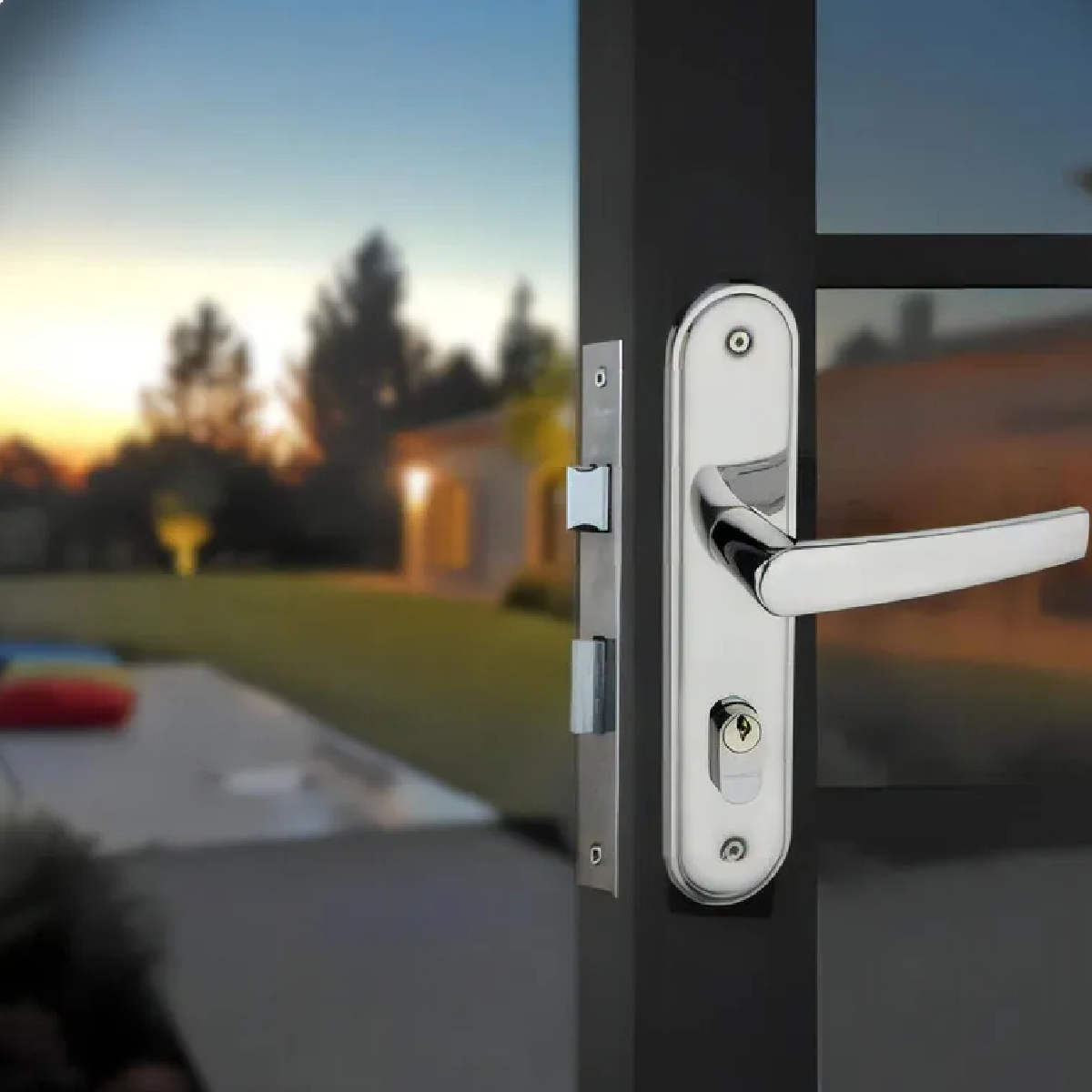 Fechadura Externa Zamac Zm Concept Espelho 40mm Cromado Pado