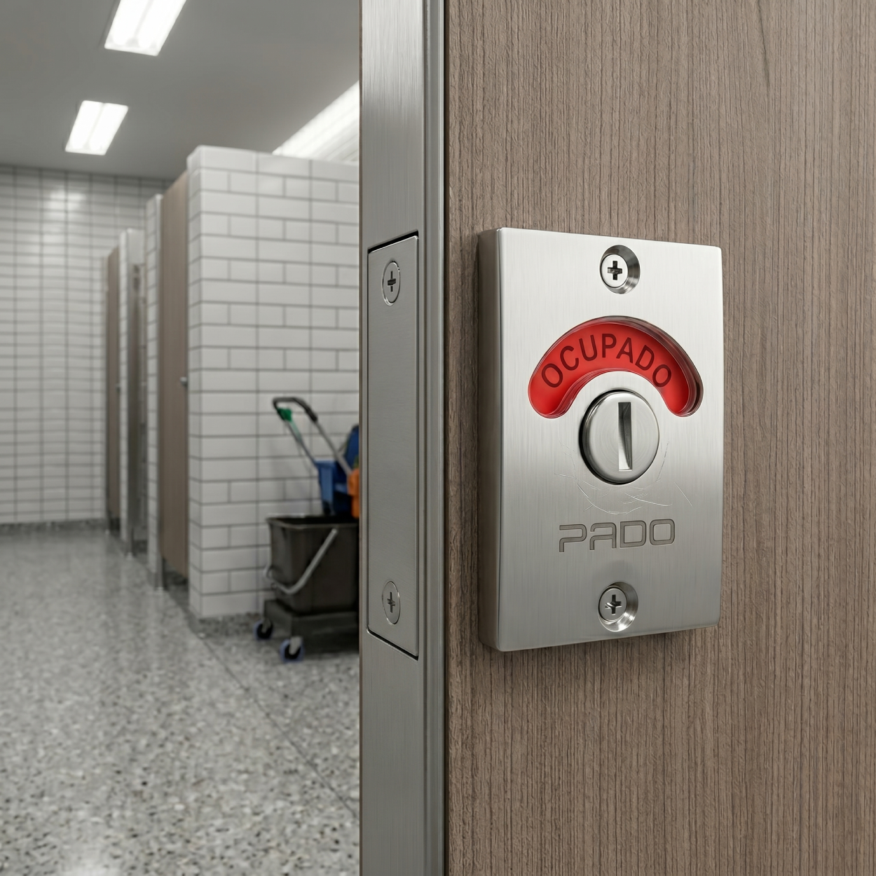 Trinco Tarjeta Livre/Ocupado Botão Cr 45,5mm 52019622 Pado