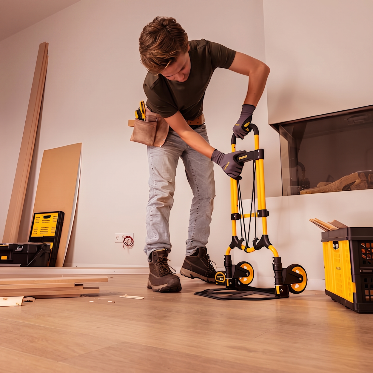 Carro Carga Compacto e Dobrável 70 Kg STST98022L-BR Stanley