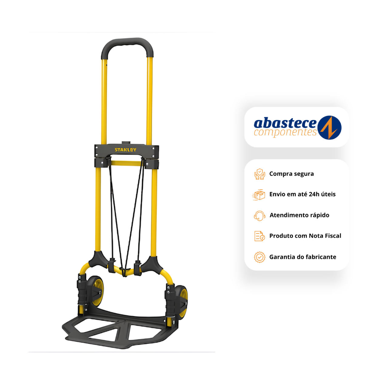 Carro Carga Compacto e Dobrável 70 Kg STST98022L-BR Stanley