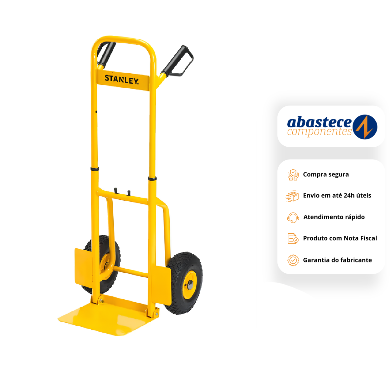 Carro De Carga Armazém Dobrável 120 Kg Stst98369-Br Stanley
