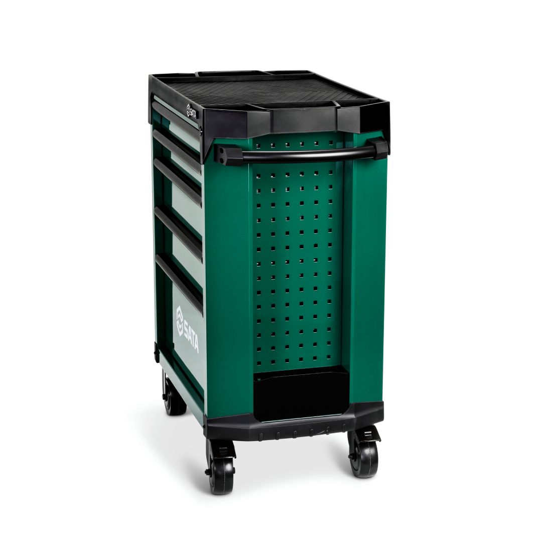Carro Para Ferramentas Com 5 Gavetas Verde ST95112G Sata