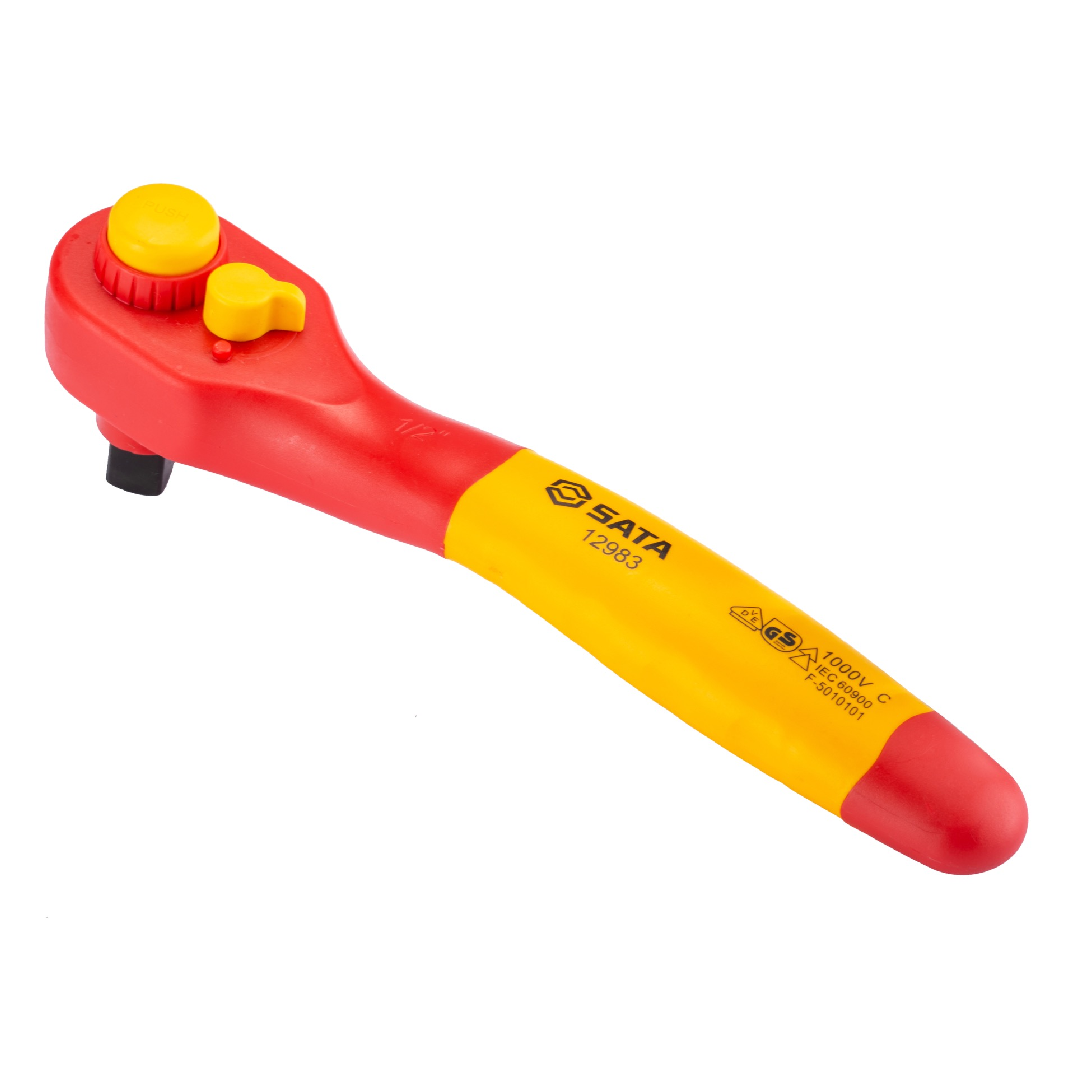 Chave Catraca Reversivel Isolada 1/2 pol 250Mm ST12983SC Sata