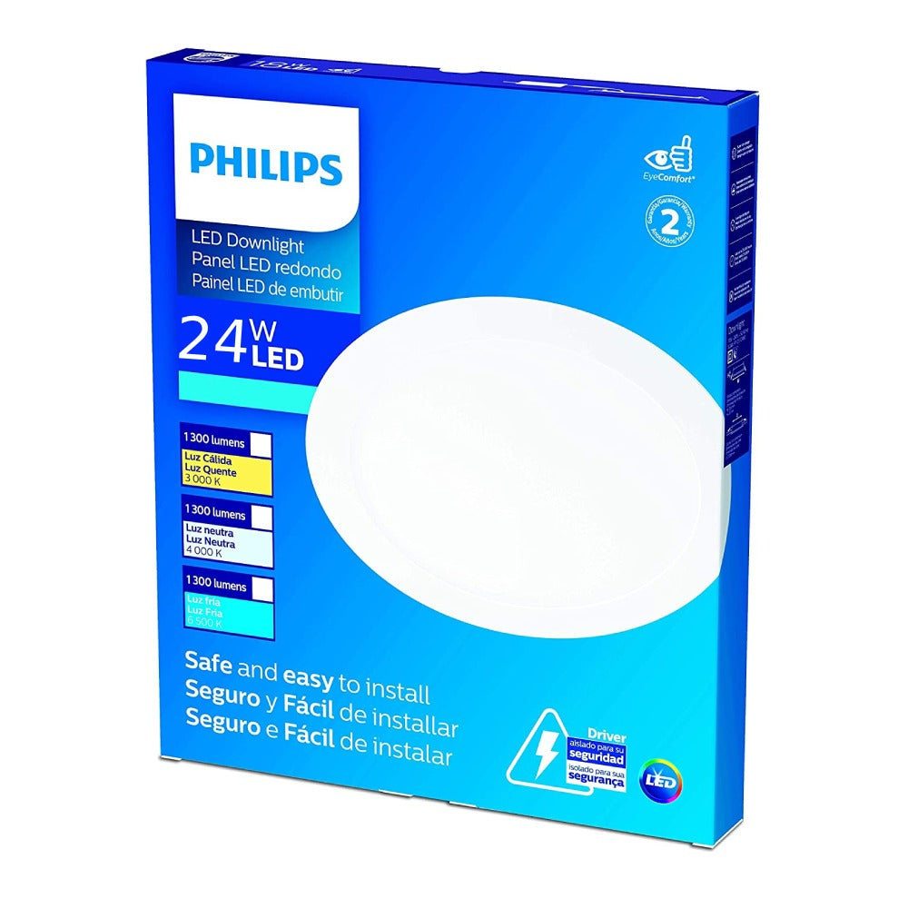 Luminaria Led Embutir Redonda 24W 30Cm Bivolt Philips