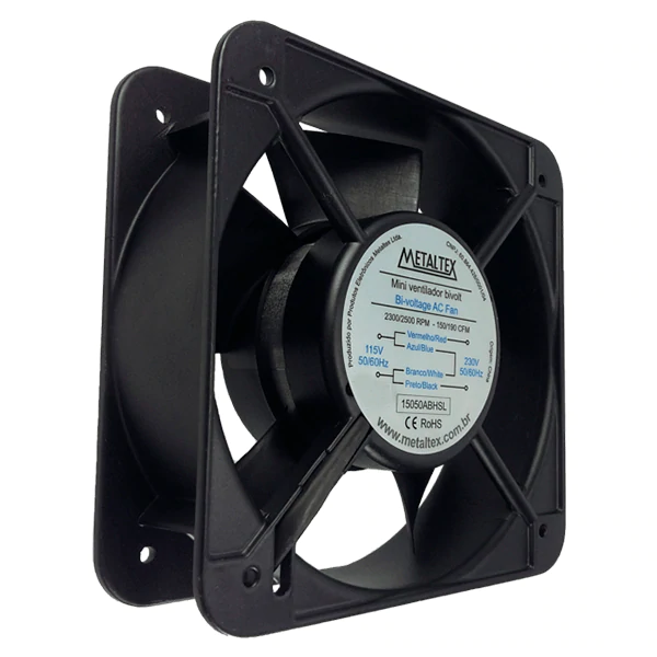 Micro Ventilador 12Cm 22W 12038ABHSL Bivolt Metaltex