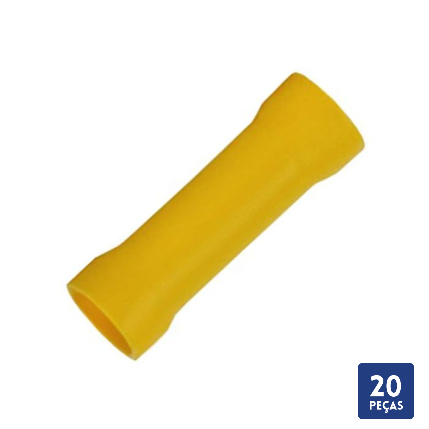 Terminal Luva Isolado Amarelo 4mm a 6Mm 20 Pçs