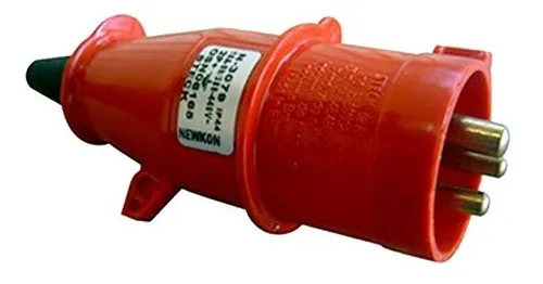 Plugue 2P+T 16a 380/440v Vermelho N3079 - Steck