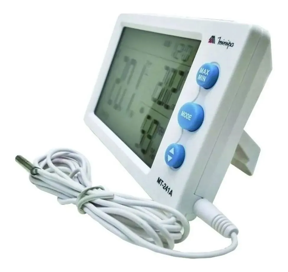 Relógio Termo-higrômetro Digital Mt-242a Minipa