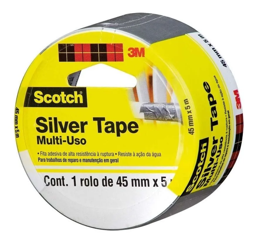 Fita Silver Tape 45MM x 5M Scotch 3M