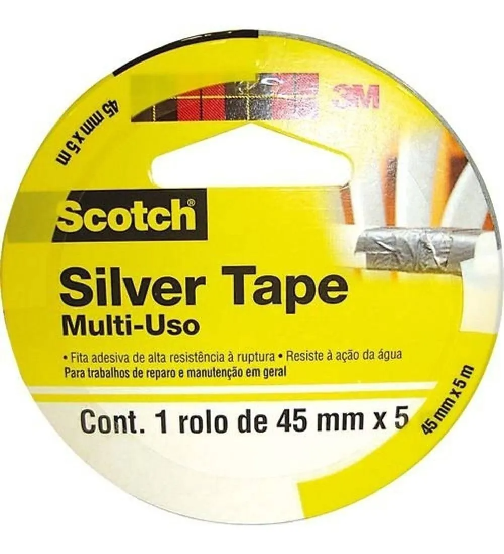 Fita Silver Tape 45MM x 5M Scotch 3M