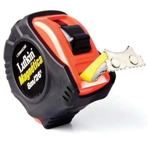 Trena De Aço Emborrachada Magnética 8mts L725magcme Lufkin