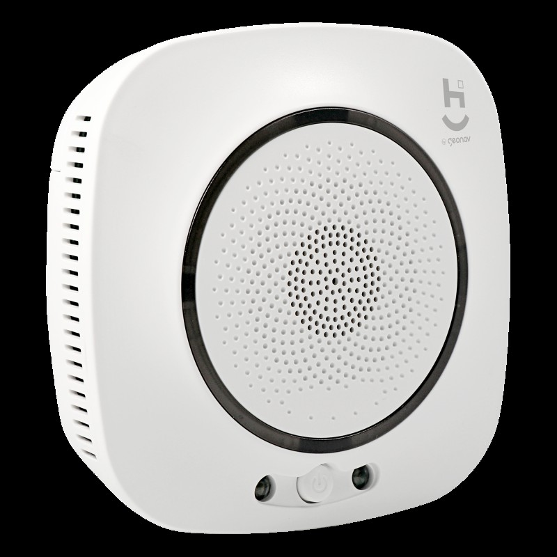 Sensor de Gas Inteligente Wifi Branco Geonav