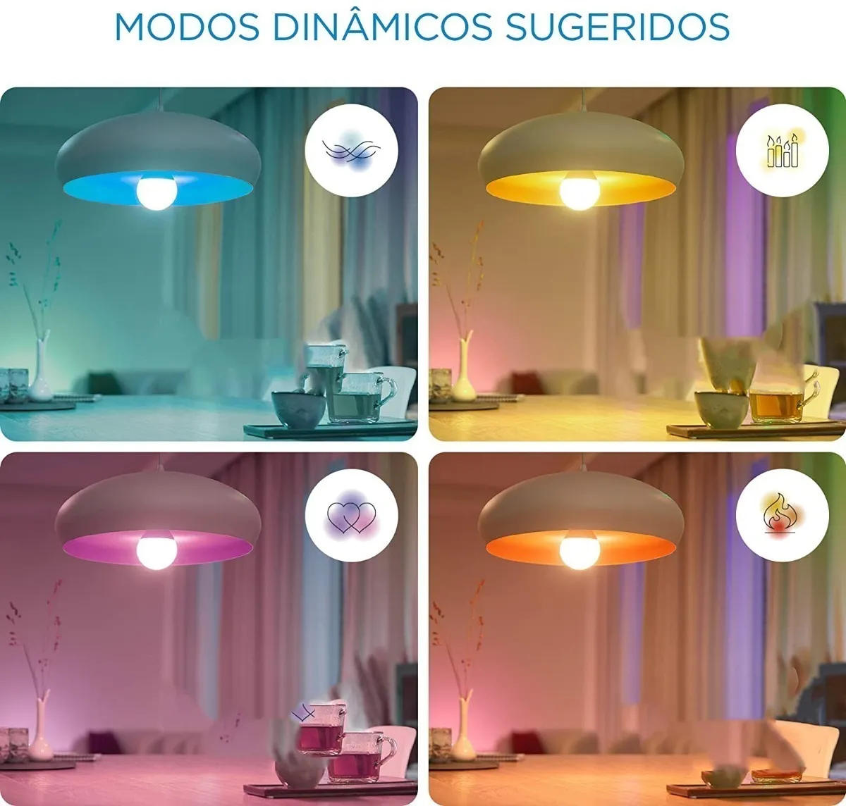Lâmpada Inteligente Led Wifi Rgb Dicroica GU10 110V WiZ