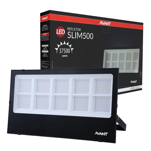 Refletor Led Slim 500W 6500K Bivolt Avant