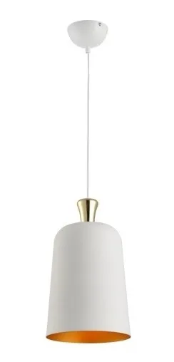 Luminaria Pendente Bell Aco E-27 Branco Fosco 23Cm Avant