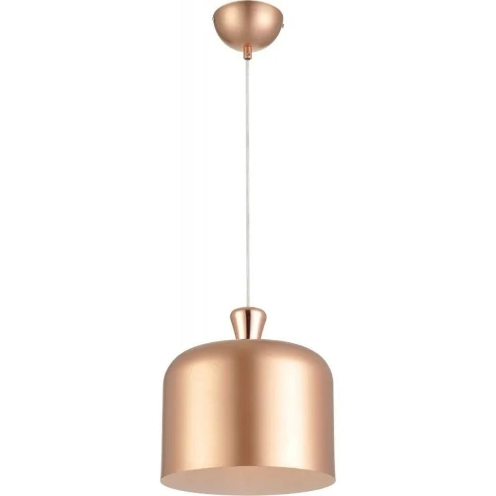 LUMINARIA PENDENTE BELL ACO E-27 COBRE FOSCO 28CM AVANT