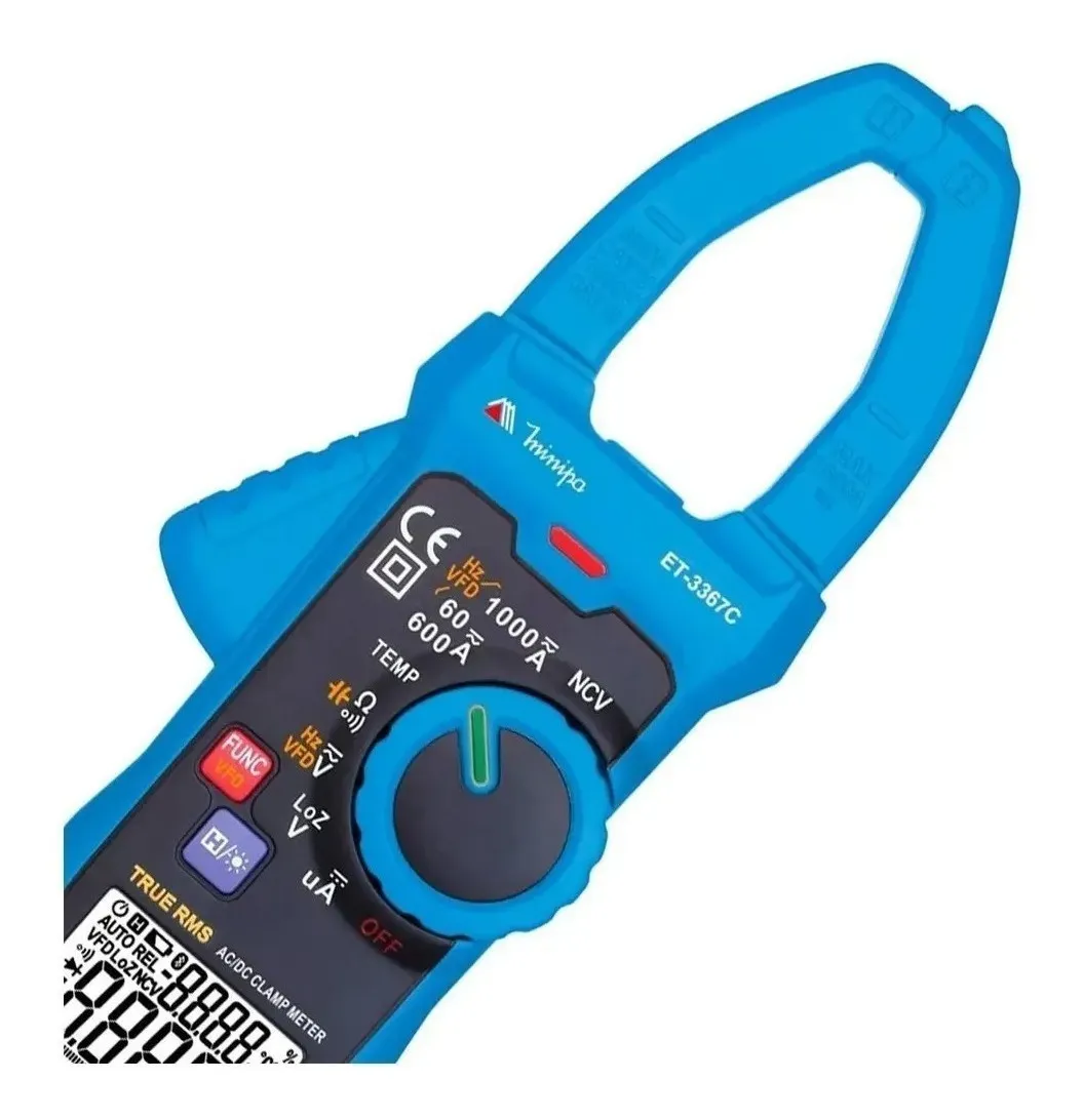 Alicate Amperímetro Digital Cat4 True Rms Et-3367c Minipa