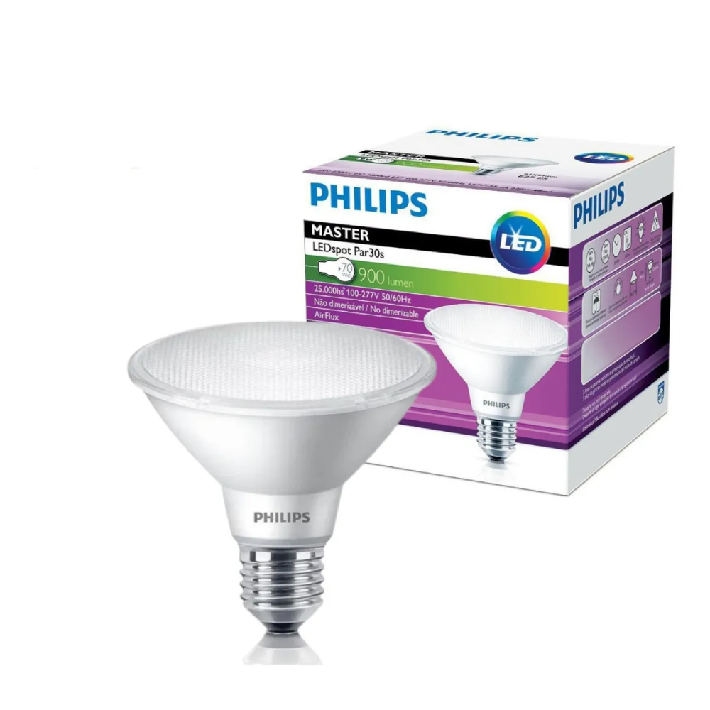 Lampada Led Par30 9,5W 900Lm 25° Bivolt E27 Philips