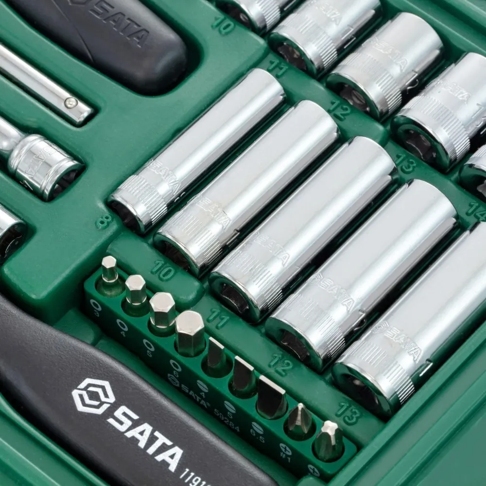 Jogo Soquete Sextavado 1/4" 36 Peças St09001sj Sata