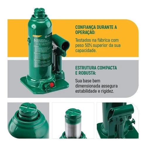 Macaco Hidráulico Garrafa 4Ton St97802asc Sata
