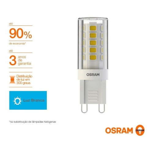Lampada Led Pino G9 3W 300Lm 220V Osram