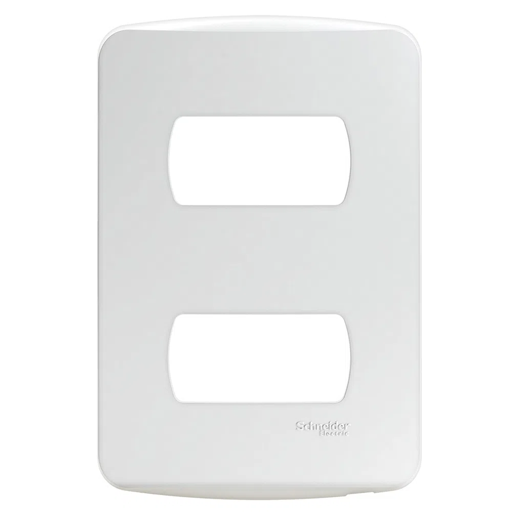 Placa 4X2 2 Postos Separados Branca Miluz S3B77120 Schneider
