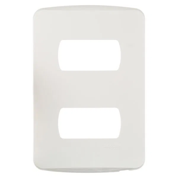 Placa 4X2 2 Postos Separados Branca Miluz S3B77120 Schneider
