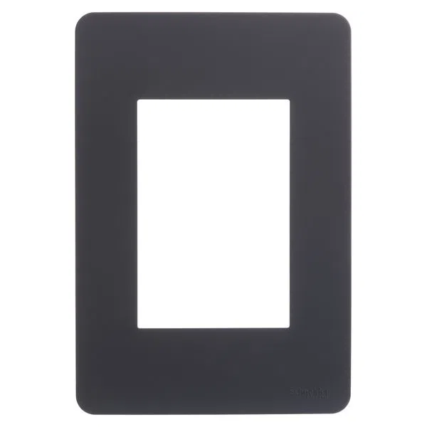 Placa 4X2 3P Stellar Black Orion S730103294 Schneider