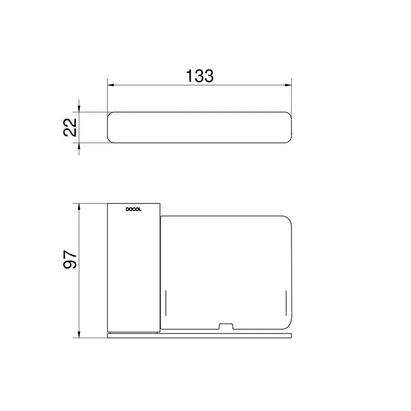 Saboneteira Flat Cromado 01013806 Docol