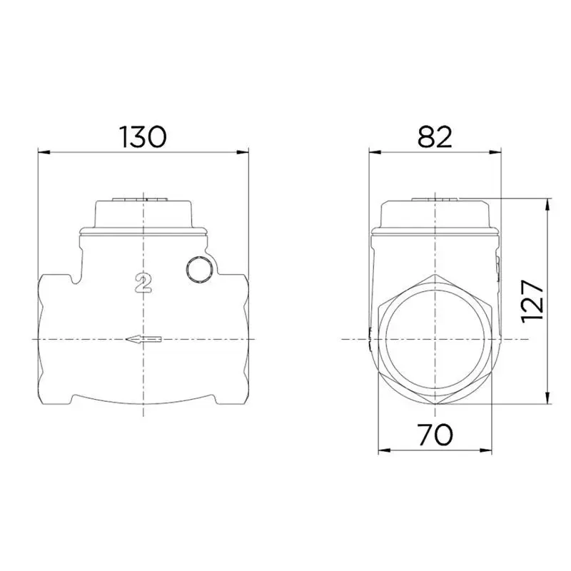 Válvula de Retenção Horizontal 2" 30202000 Docol