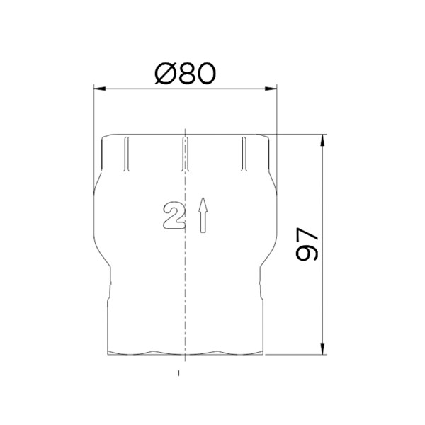 Válvula de Retenção Vertical 2" 30102000 Docol