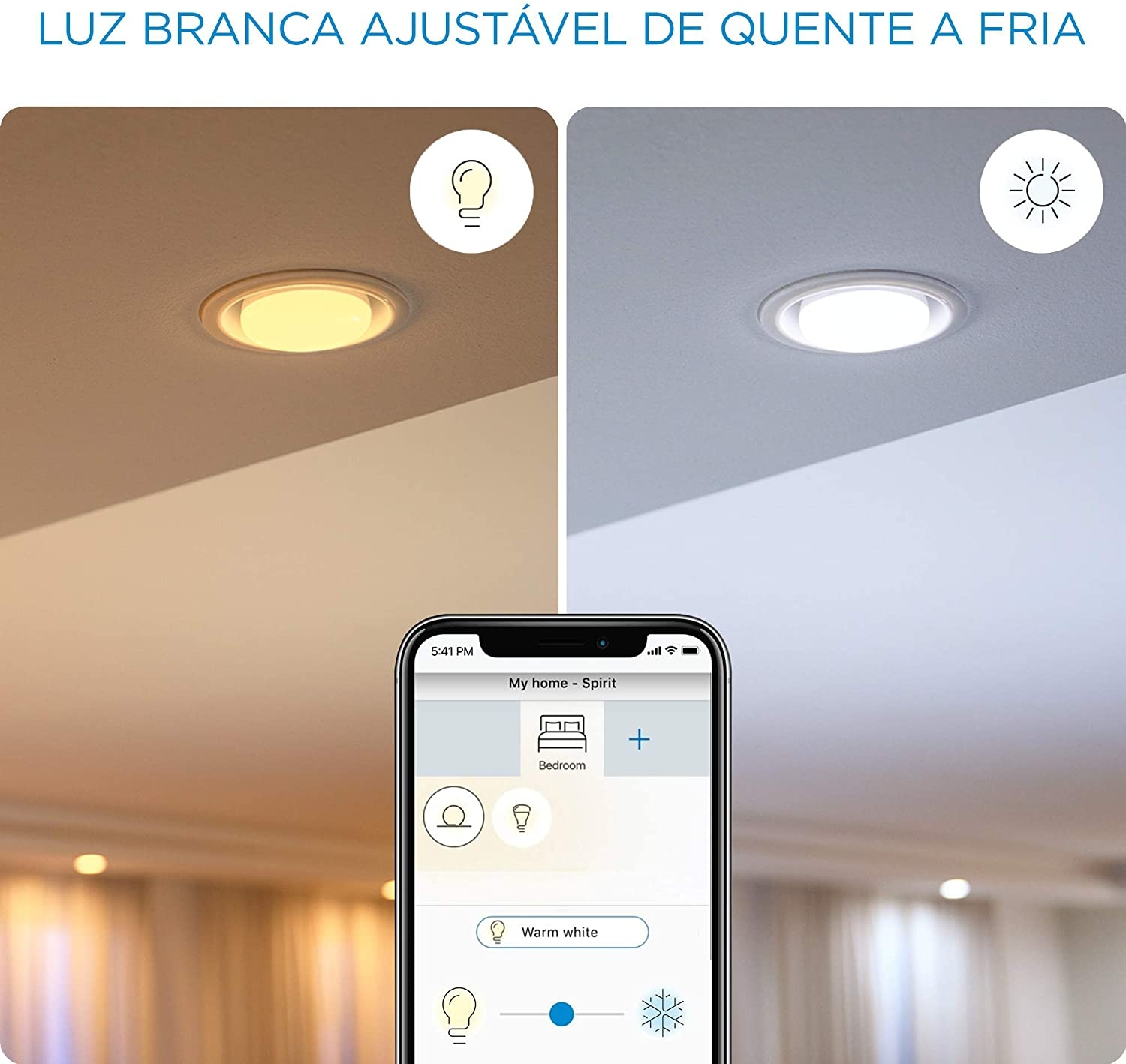 Lâmpada Inteligente Led Wifi Rgb Dicroica GU10 220V WiZ