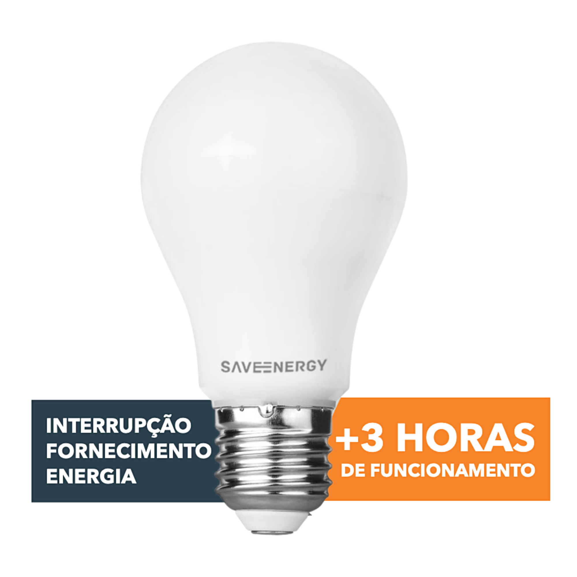 Lâmpada LED Bulbo E27 8W NeverStop SaveEnergy