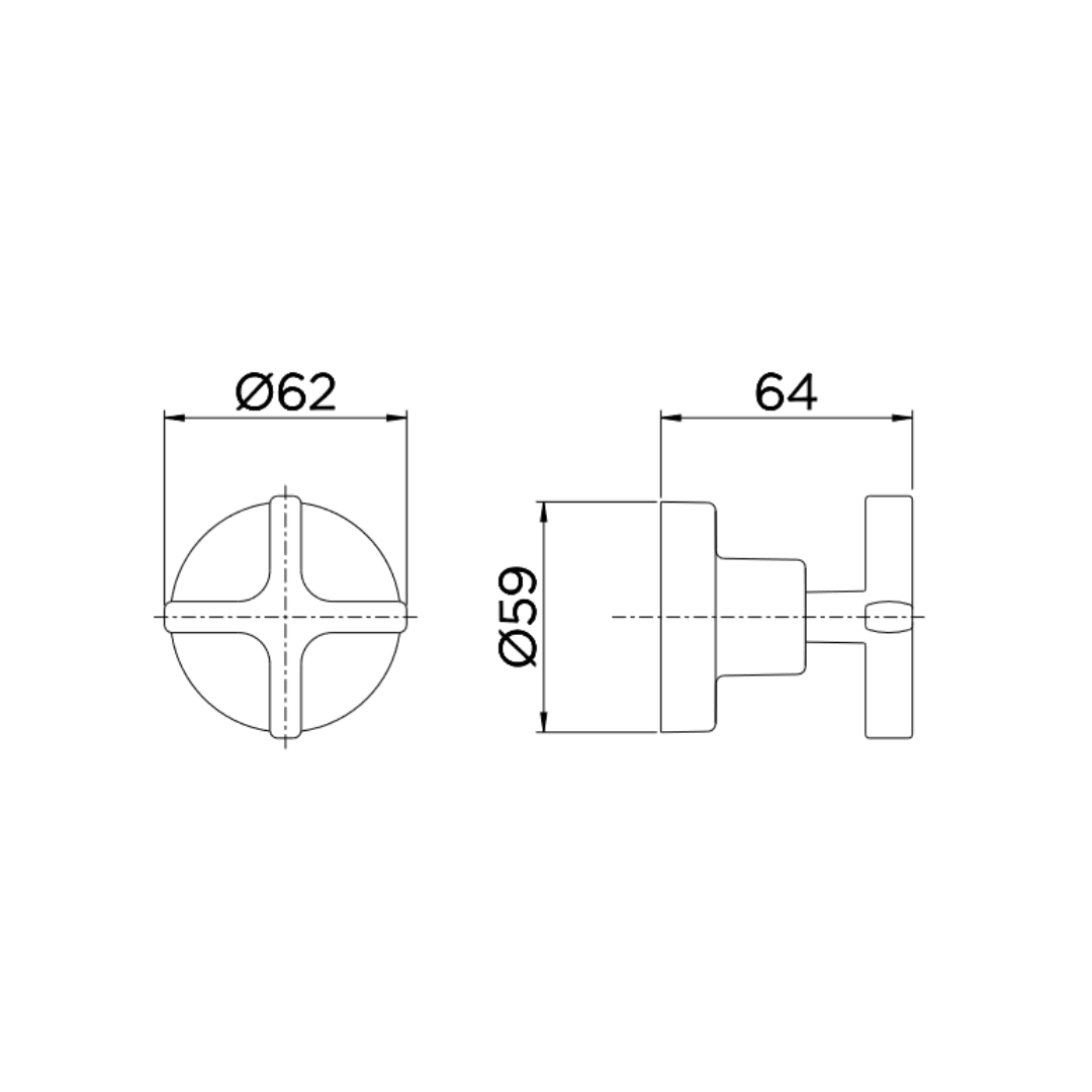 Acabamento Registro Base Docol 1/2", 3/4" E 1" Invicta Docol 00723106