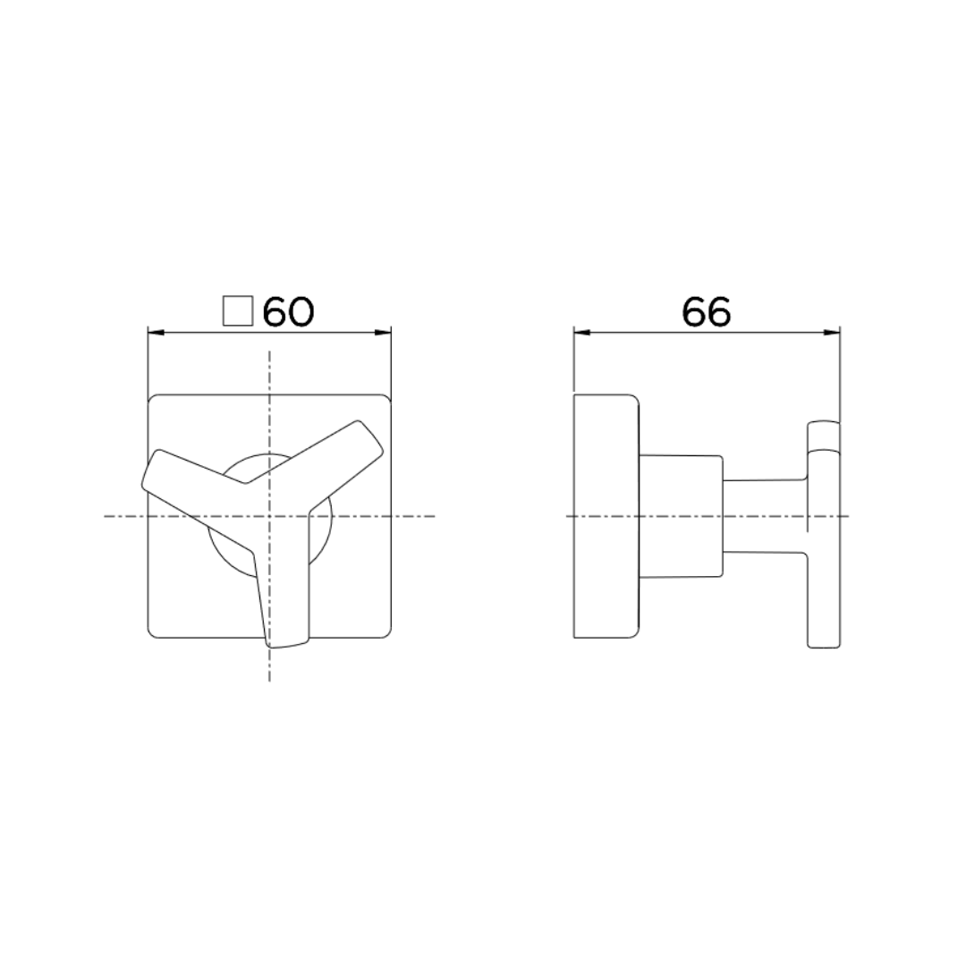 Acabamento De Registro Base Docol 1/2", 3/4" E 1" City 00877106 Docol