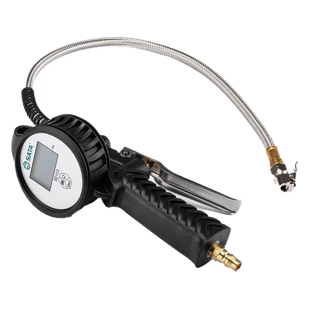 Calibrador De Pneu Digital Pistola St98103sc Sata