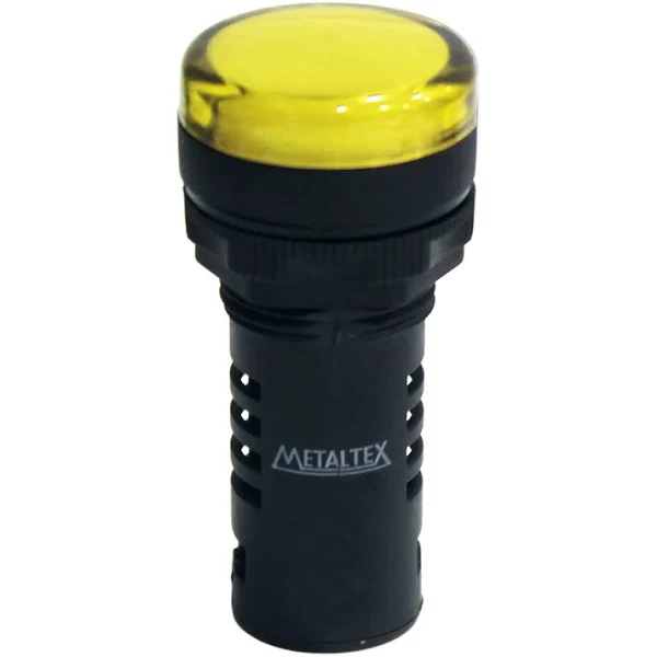 Sinaleiro Led 22Mm Amarelo 250Vca L20-Ar2-Y Metaltex