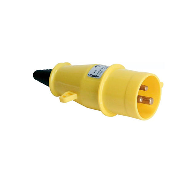 Plugue 2p+t 16a 110/130v Amarelo - N3074 - Steck