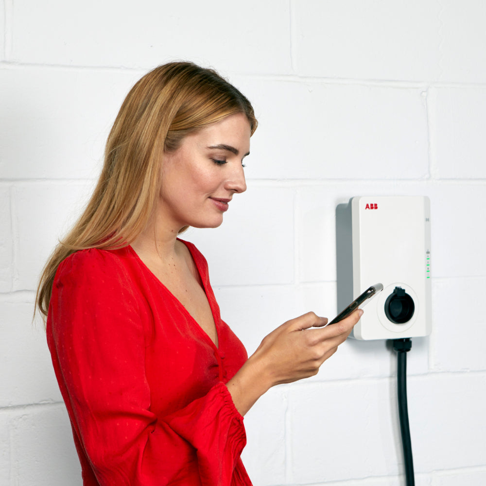 Carregador Terra Ac Wall Box 7,4Kw Cabo E Conector Ac Tipo 2 Abb