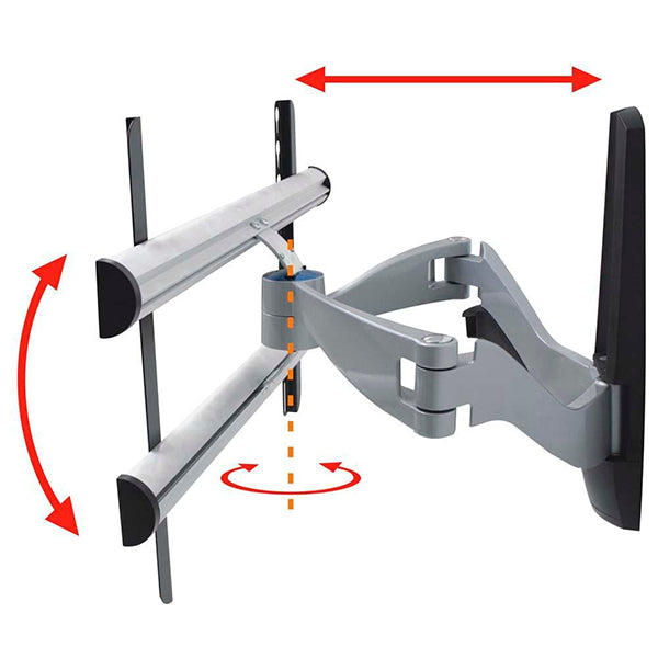 Suporte de Parede Fixação Universal Multivisão LEW-8422 com Inclinação para TV LCD, LED e 3D