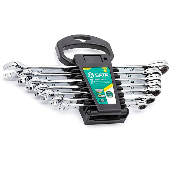 Jogo De Chave Combinada Catraca 120Xp 8-18mm 7 Pçs ST08043U Sata