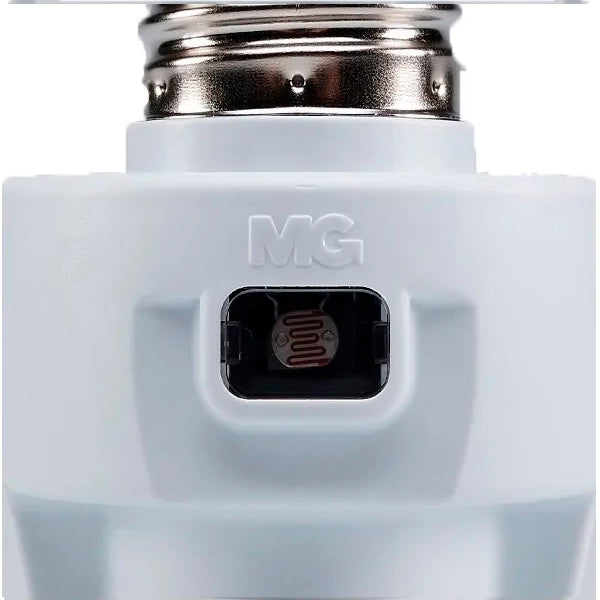 Relé Fotoeletrônico Com Soquete E27 Bivolt Margirius Branco