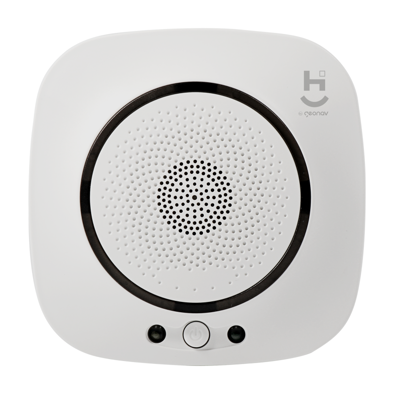 Sensor de Gas Inteligente Wifi Branco Geonav