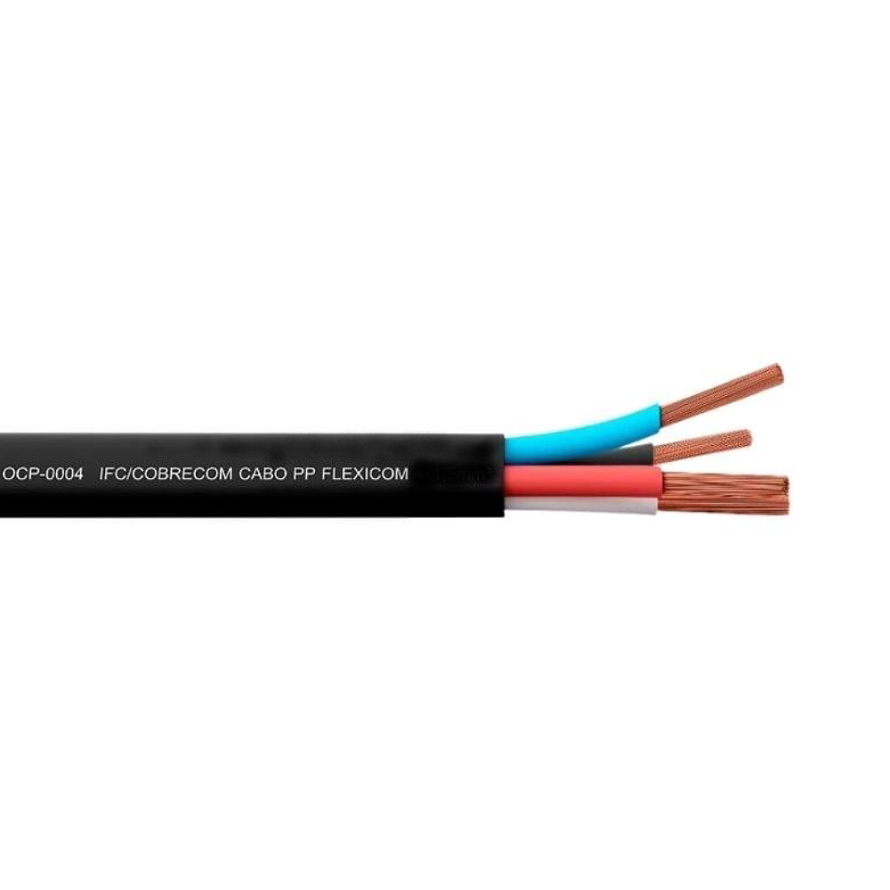 Rolo De Cabo PP 4X1,5mm 100 Metros 1KV Cobrecom