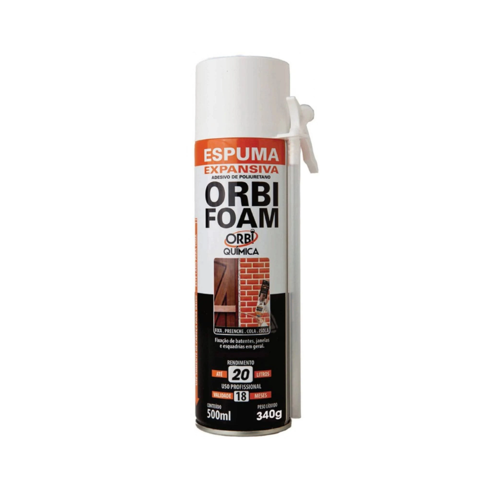 Kit 12 Spray Espuma Poliuretano 300Ml/209G Orbi