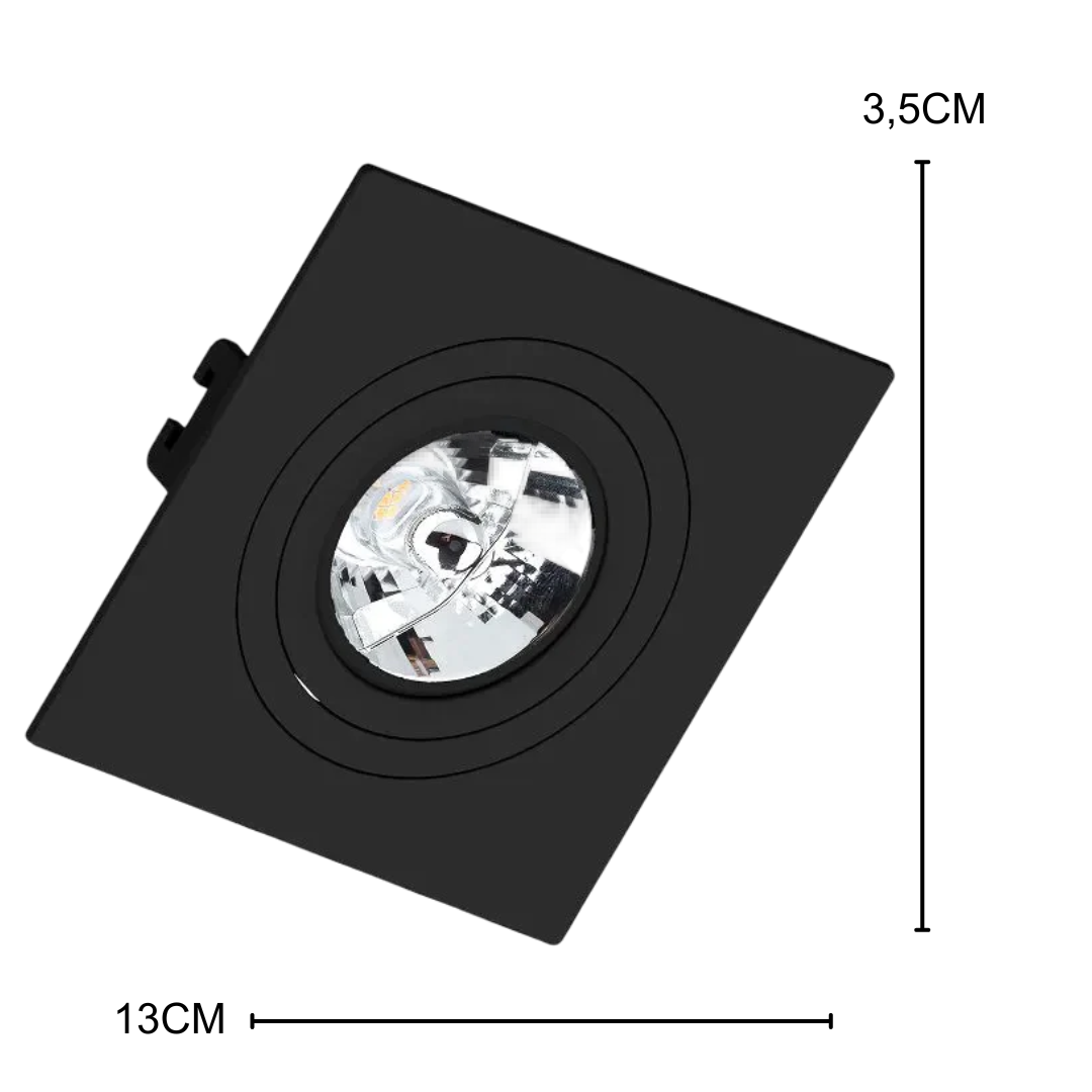 Spot Embutir Quadrado Pt Ar70 4,8W 12º 2700K Bivolt Ledvance