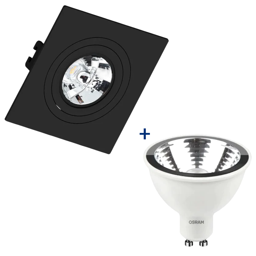 Spot Embutir Quadrado Pt Ar70 Dim 4,8W 2700K Bivolt Ledvance