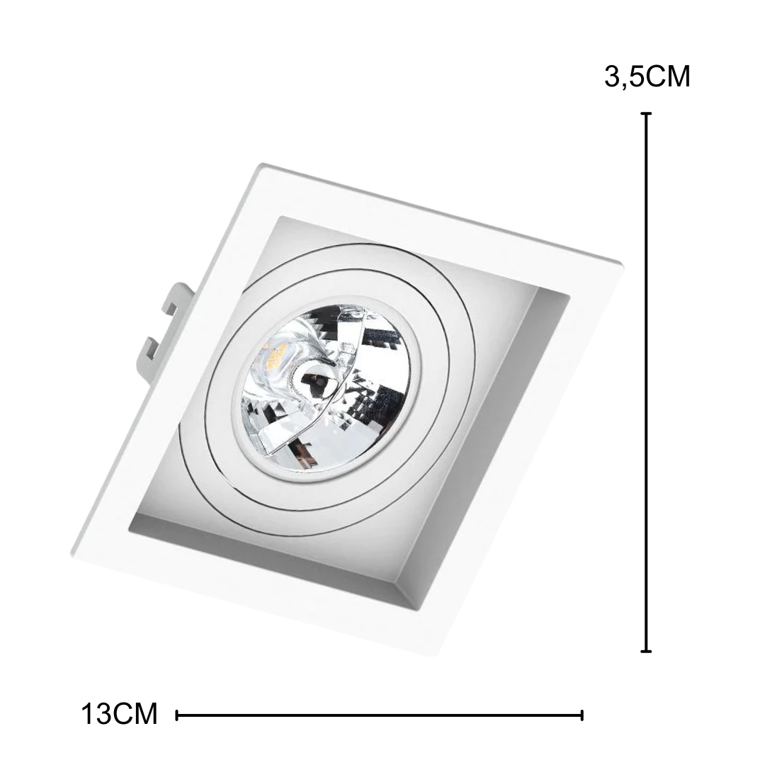 Spot Embutir Recuado Br Ar70 12º 4,8W 2700K Bivolt Ledvance