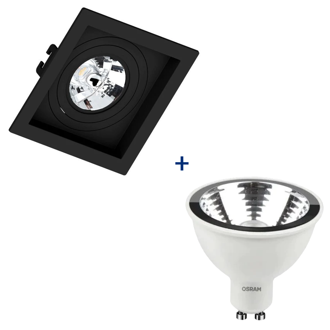 Spot Embutir Recuado Pt Ar70 Dim 4,8W 2700K Bivolt Ledvance